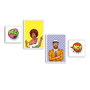 Wallity Cuadro Decorativo 4 Piezas Multicolor